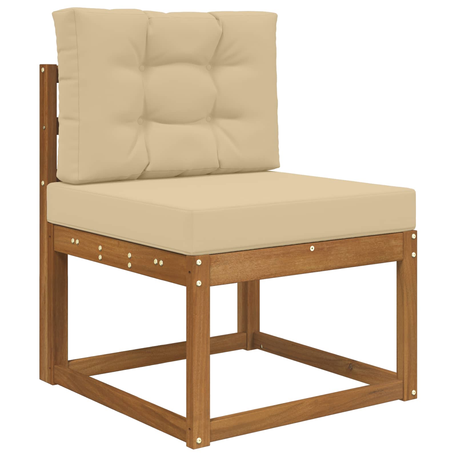 Lauko sofa pagalvėlė 2 pcs Smėlio Poliesteris