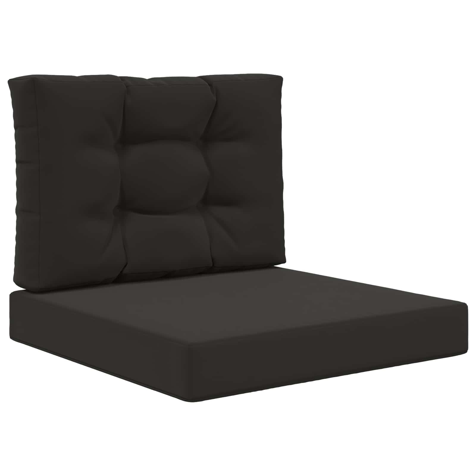 Lauko sofa pagalvėlė 2 pcs Juodas Poliesteris
