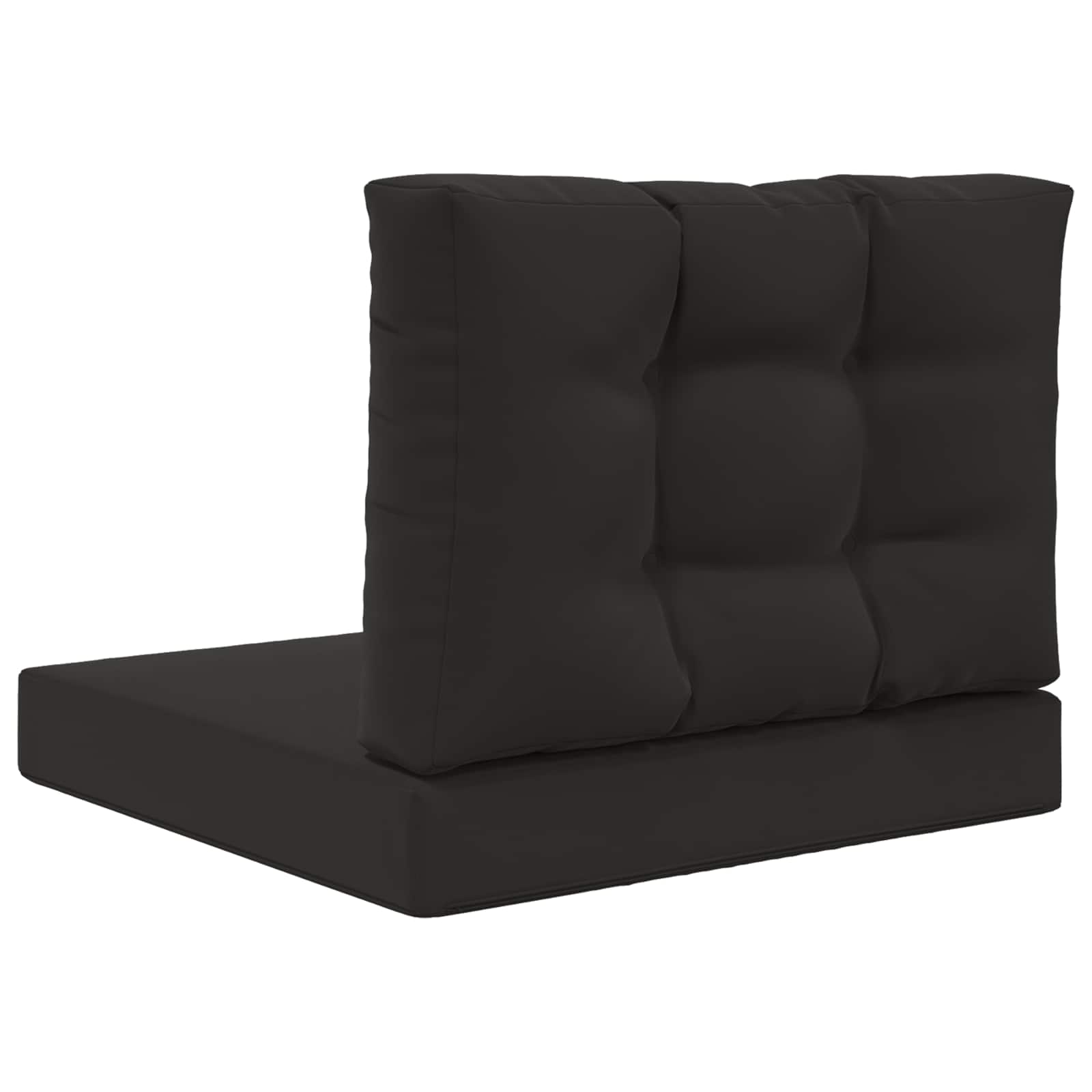 Lauko sofa pagalvėlė 2 pcs Juodas Poliesteris