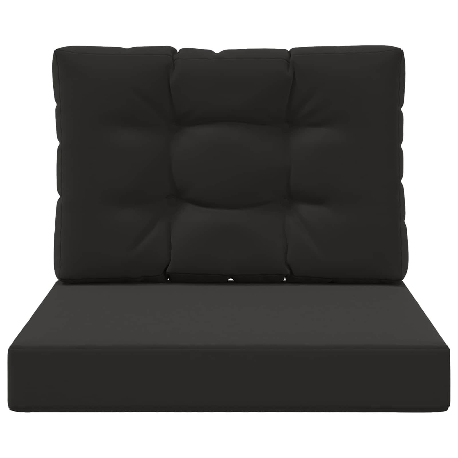 Lauko sofa pagalvėlė 2 pcs Juodas Poliesteris
