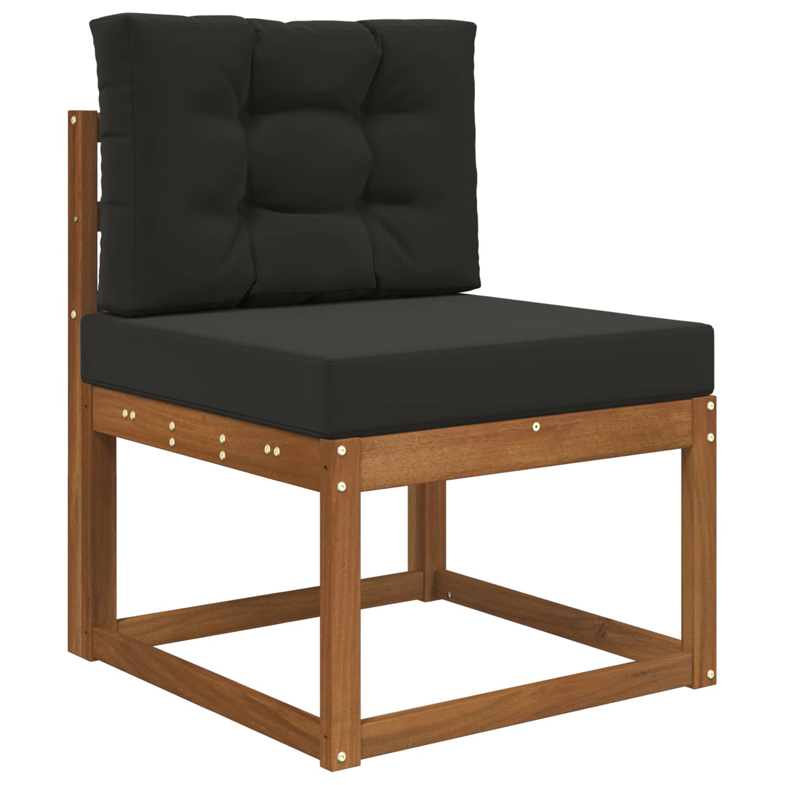 Lauko sofa pagalvėlė 2 pcs Juodas Poliesteris