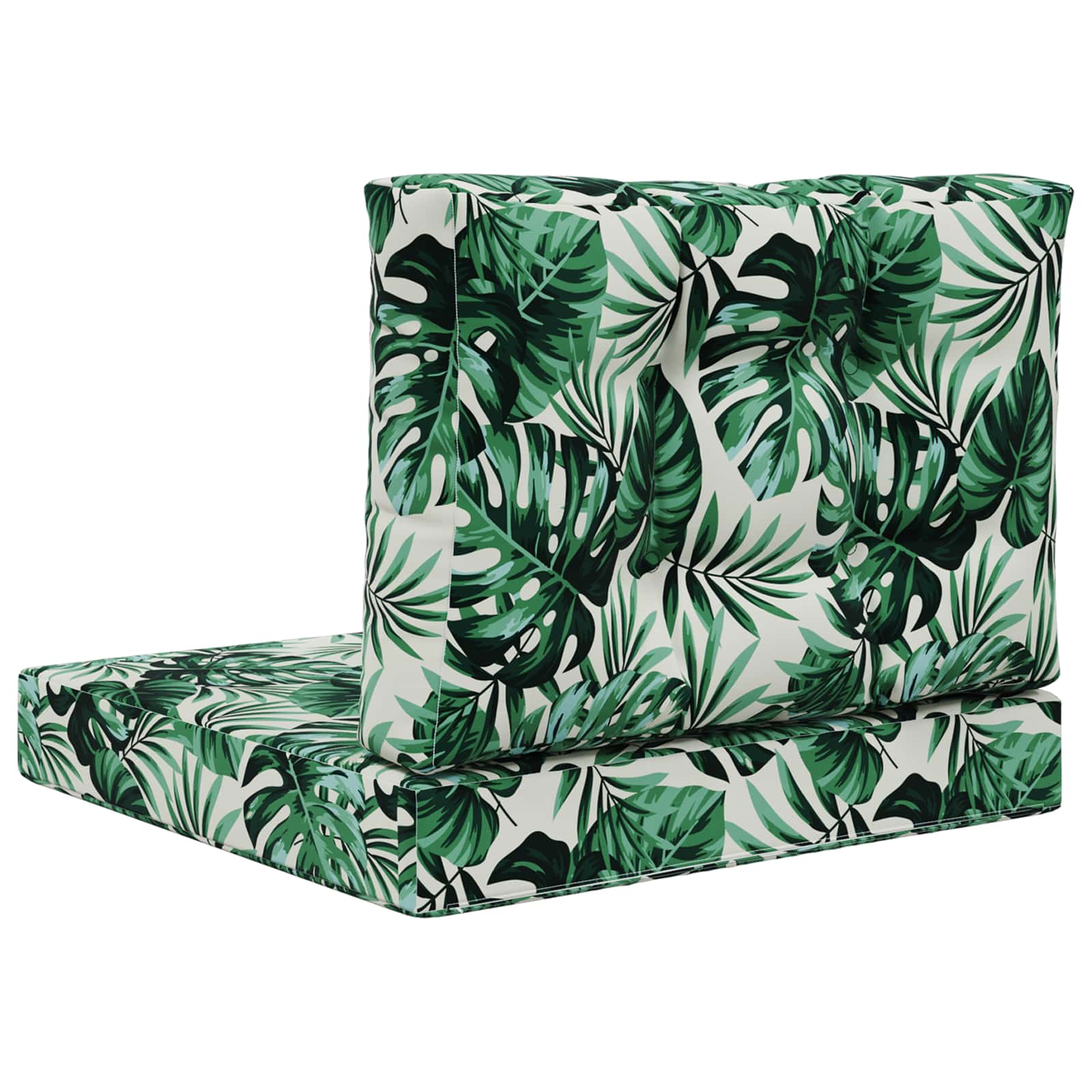 Lauko sofa pagalvėlė 2 pcs Lapų raštas Poliesteris