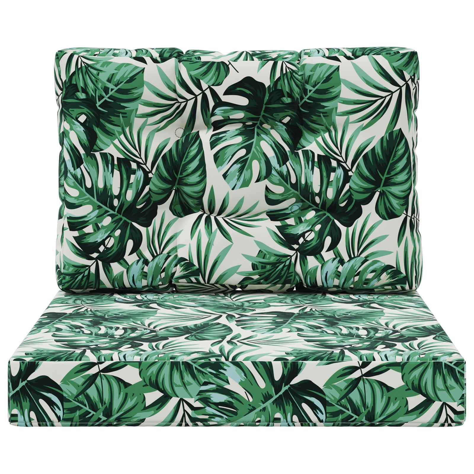 Lauko sofa pagalvėlė 2 pcs Lapų raštas Poliesteris