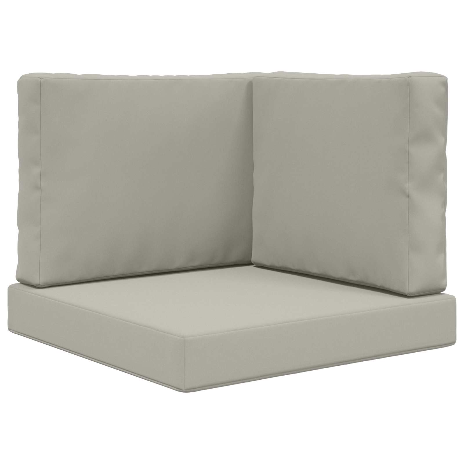 Lauko sofa pagalvėlė 3 pcs Pilka Poliesteris
