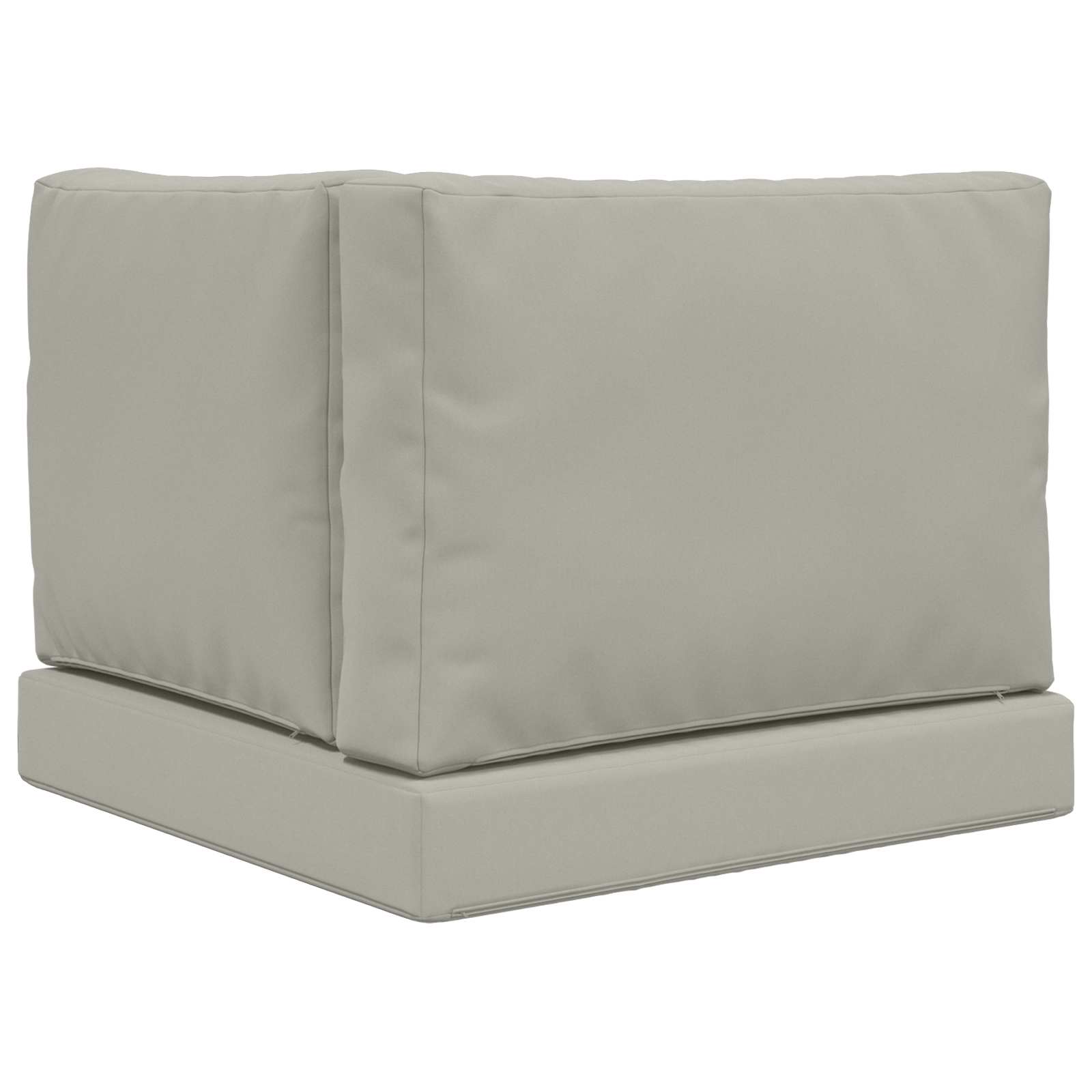 Lauko sofa pagalvėlė 3 pcs Pilka Poliesteris