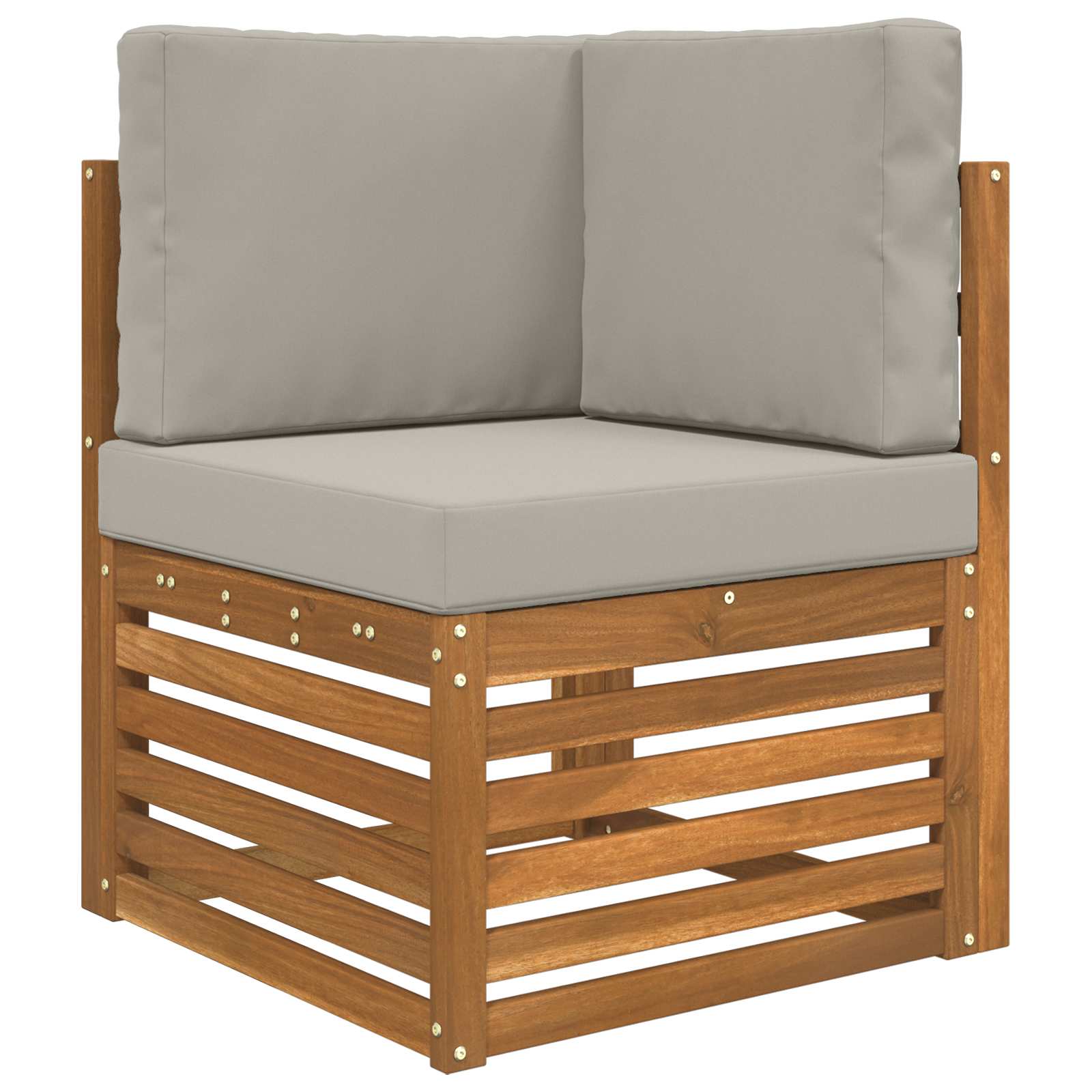 Lauko sofa pagalvėlė 3 pcs Pilka Poliesteris