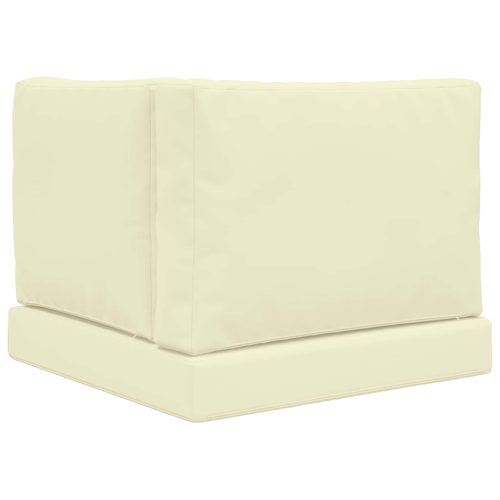 Lauko sofa pagalvėlė 3 pcs Kreminė Poliesteris