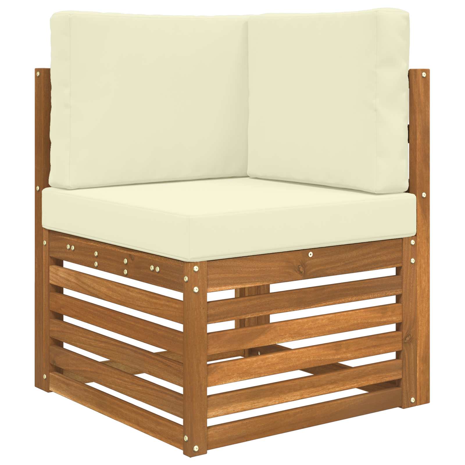 Lauko sofa pagalvėlė 3 pcs Kreminė Poliesteris