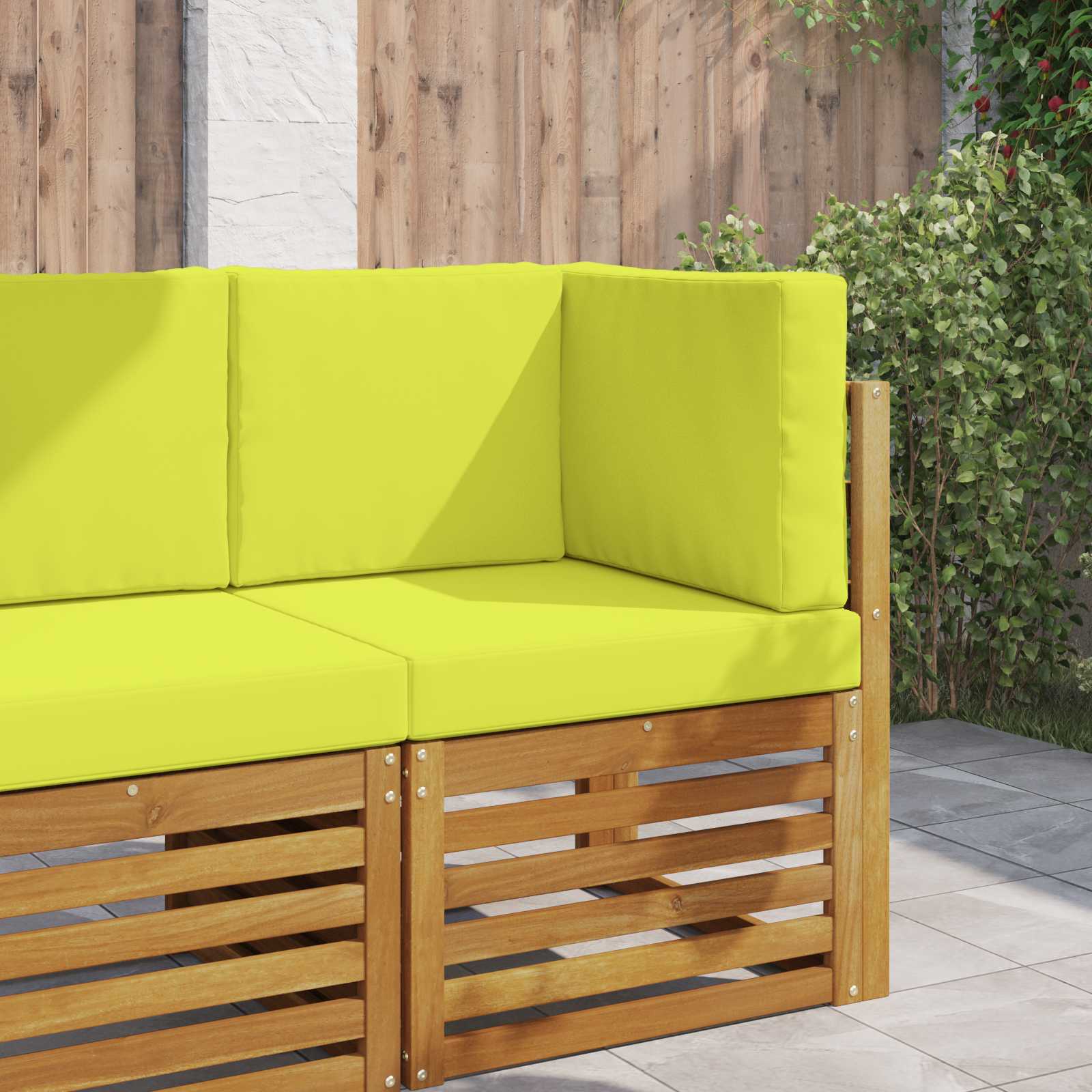 Lauko sofa pagalvėlė 3 pcs Žalia Poliesteris