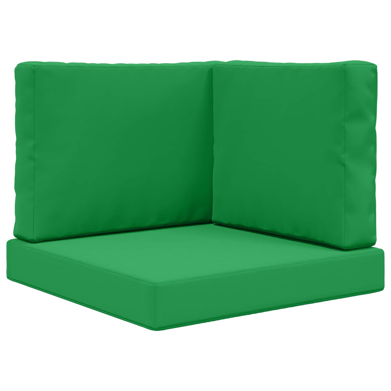 Lauko sofa pagalvėlė 3 pcs Žalia Poliesteris