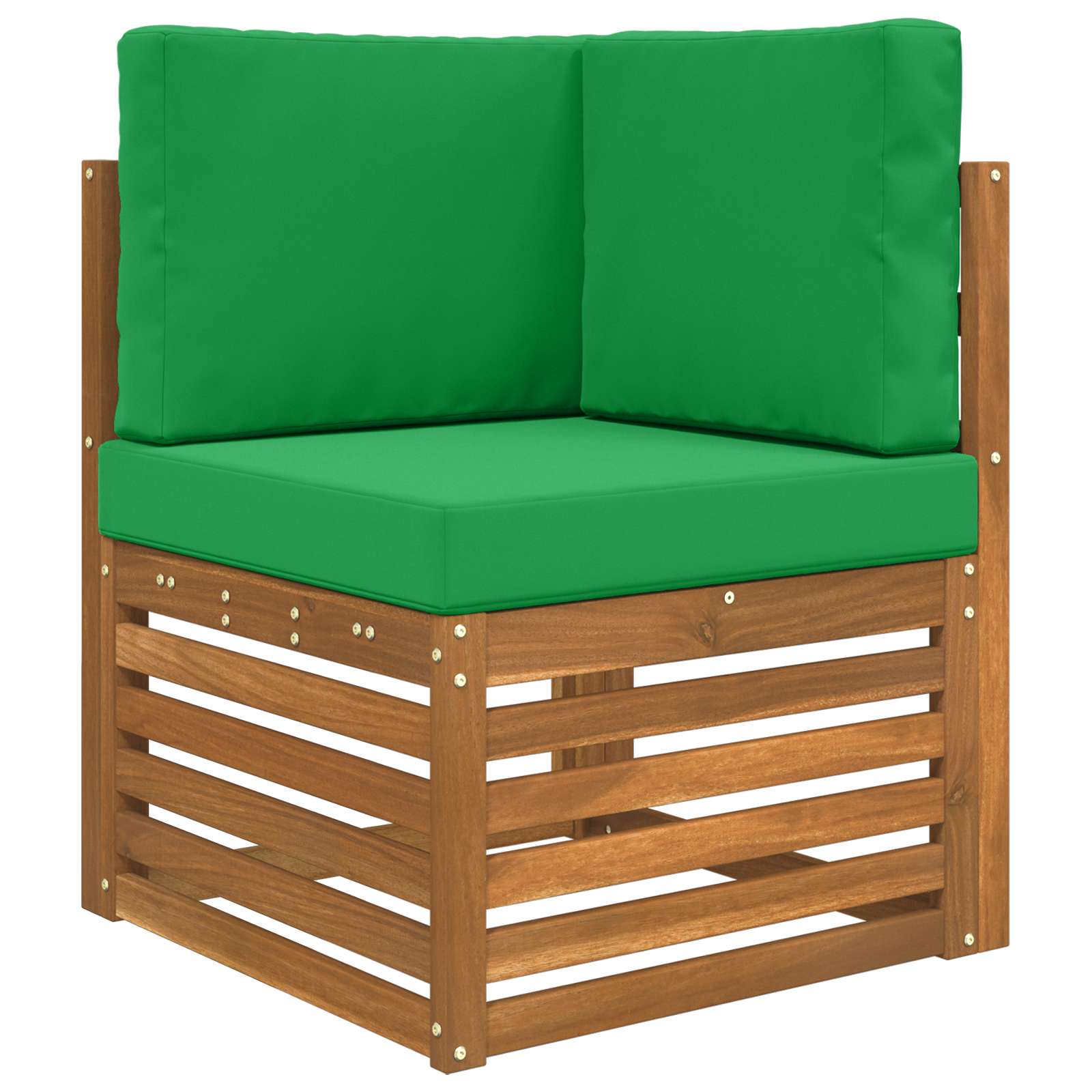 Lauko sofa pagalvėlė 3 pcs Žalia Poliesteris