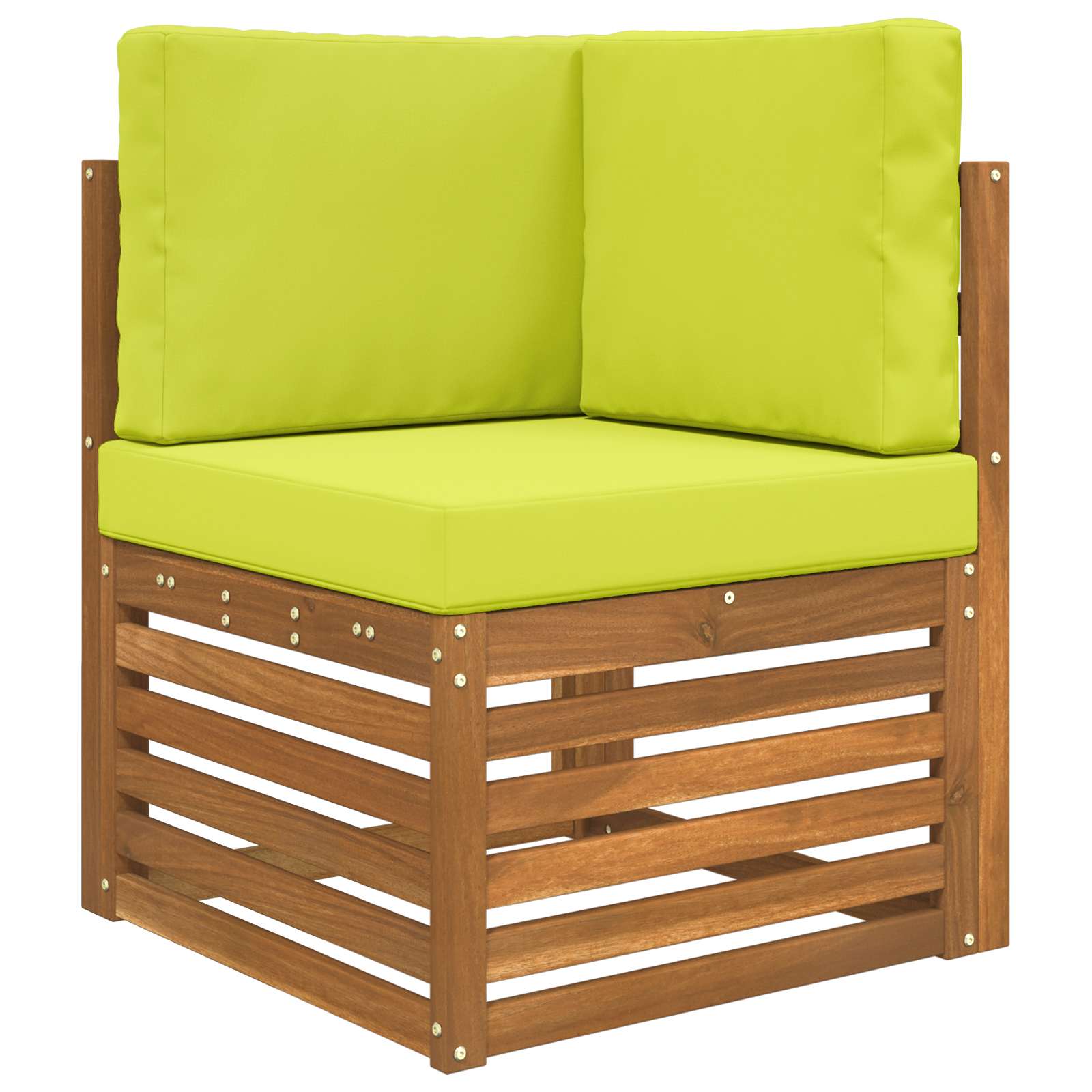 Lauko sofa pagalvėlė 3 pcs Žalia Poliesteris