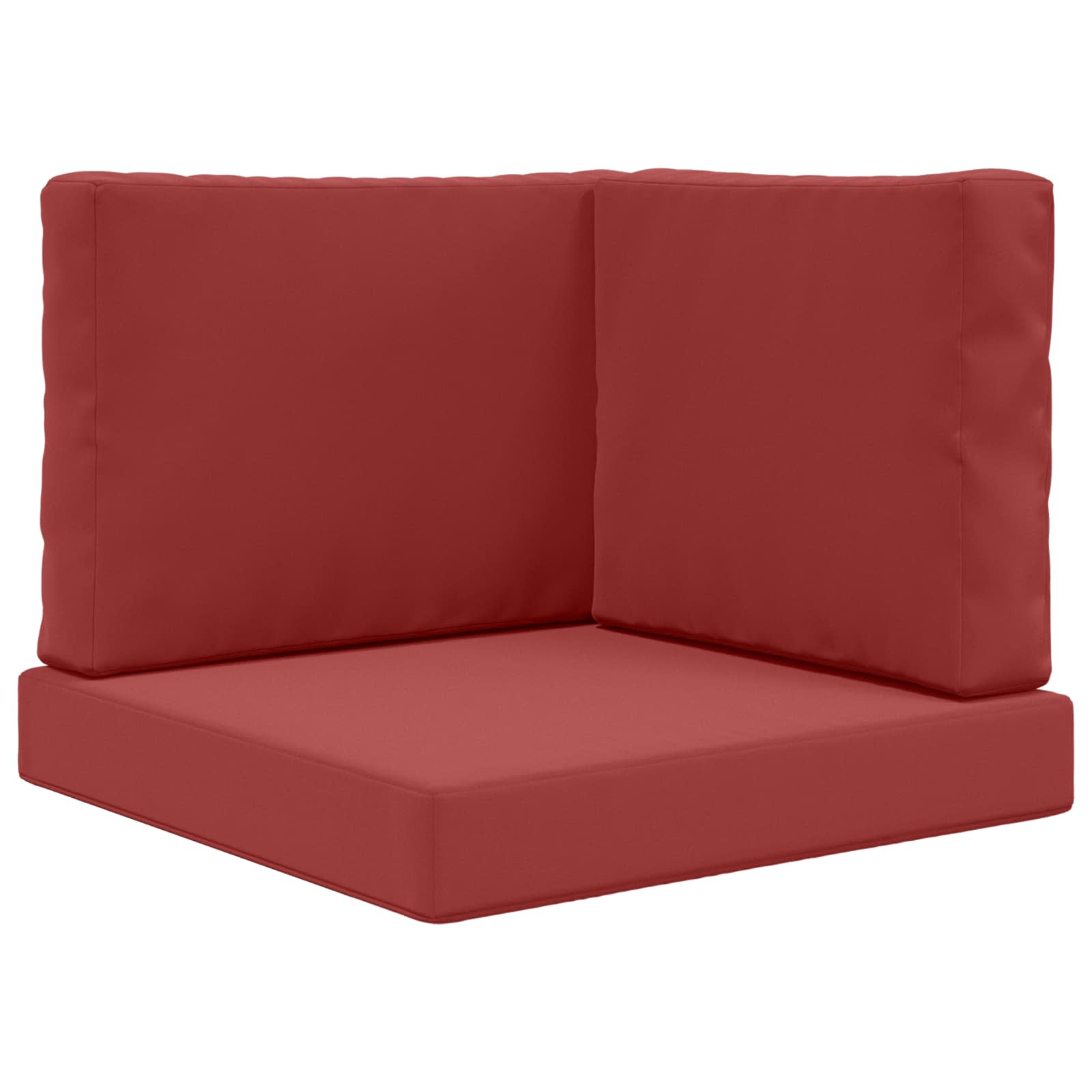 Lauko sofa pagalvėlė 3 pcs Vyno raudonumo Poliesteris