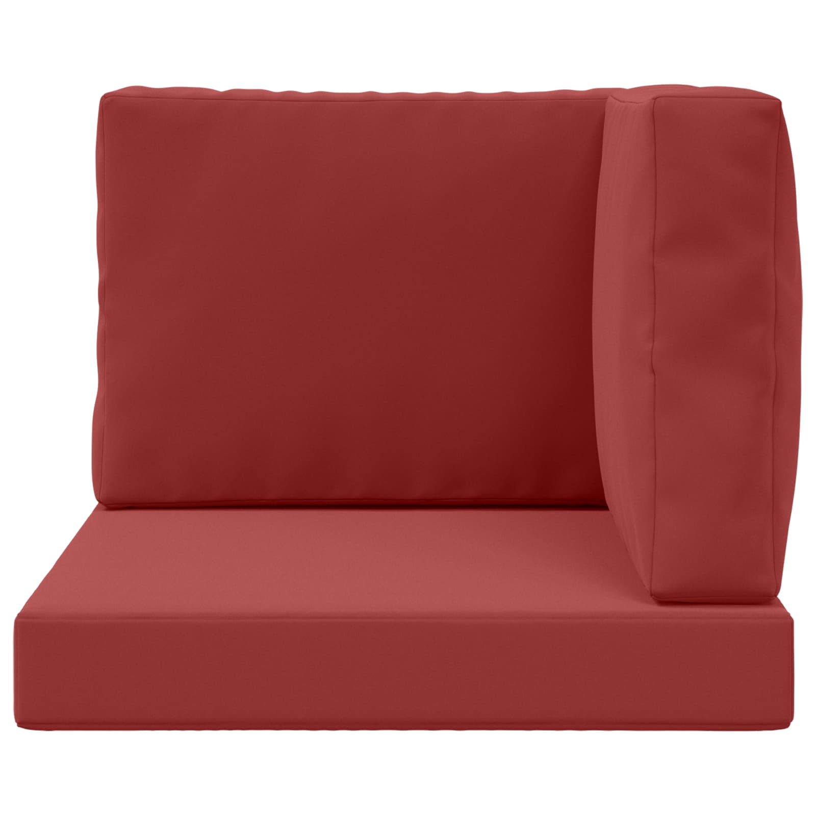 Lauko sofa pagalvėlė 3 pcs Vyno raudonumo Poliesteris
