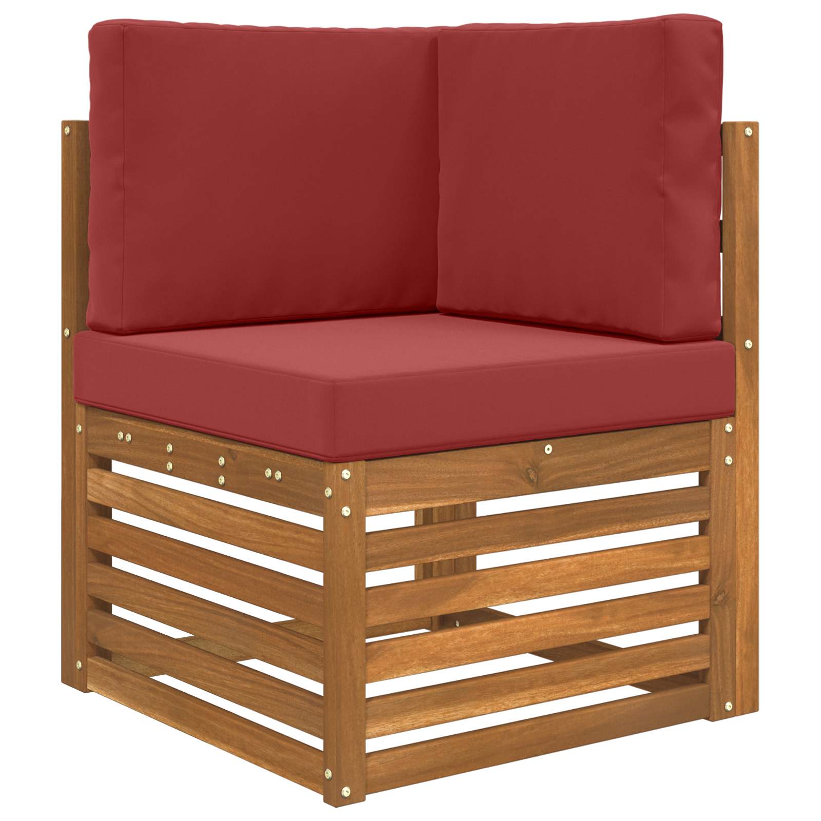 Lauko sofa pagalvėlė 3 pcs Vyno raudonumo Poliesteris