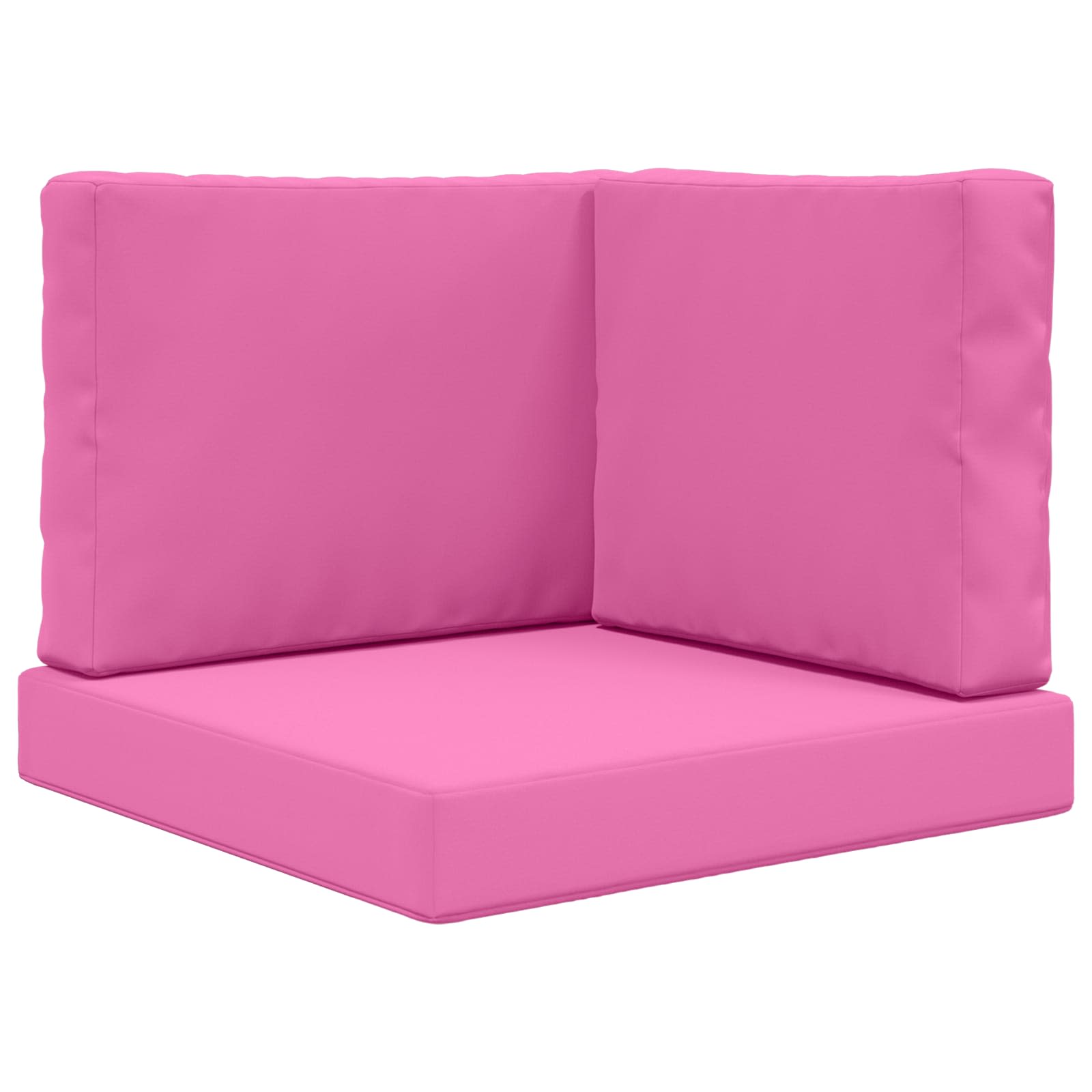 Lauko sofa pagalvėlė 3 pcs Rožinė Poliesteris