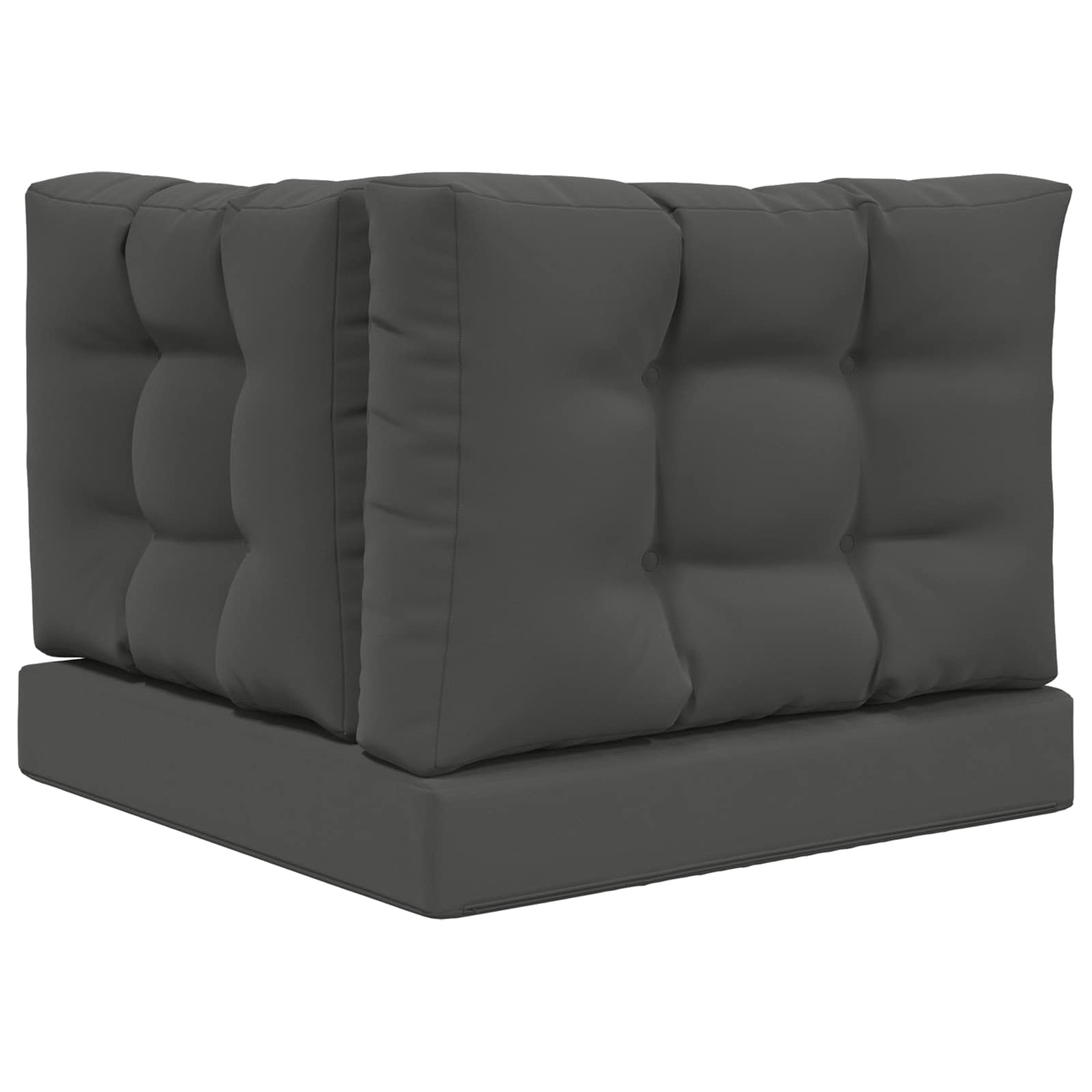 Lauko sofa pagalvėlė 3 pcs Antracitas Poliesteris