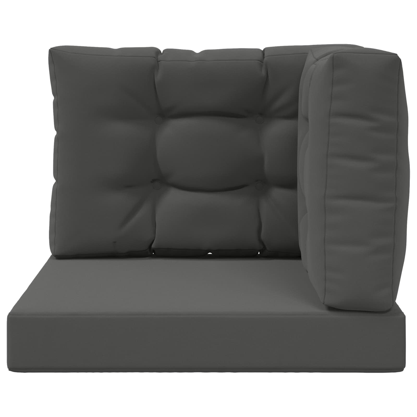 Lauko sofa pagalvėlė 3 pcs Antracitas Poliesteris
