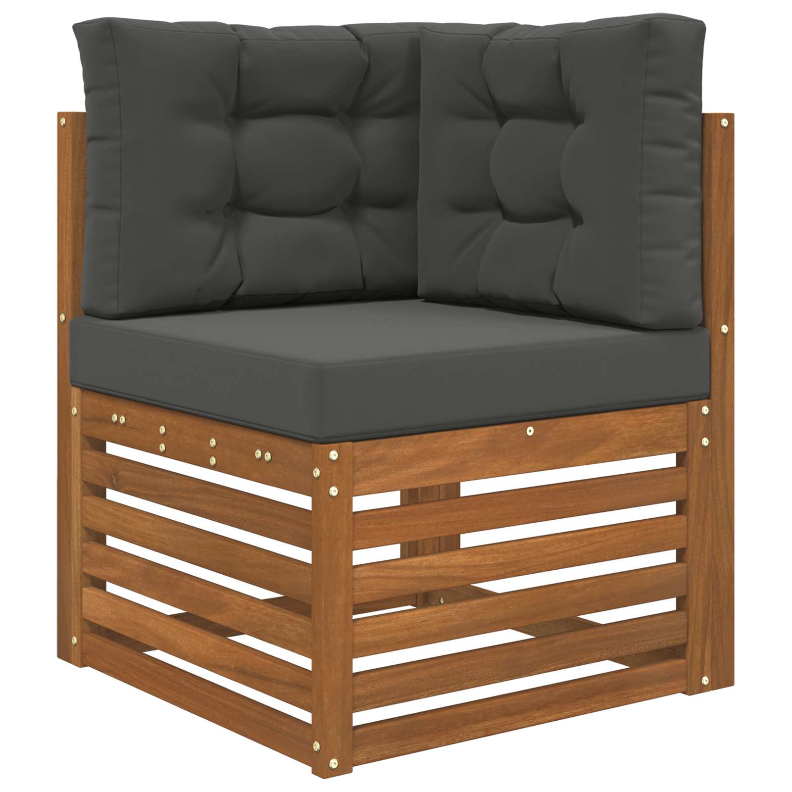 Lauko sofa pagalvėlė 3 pcs Antracitas Poliesteris