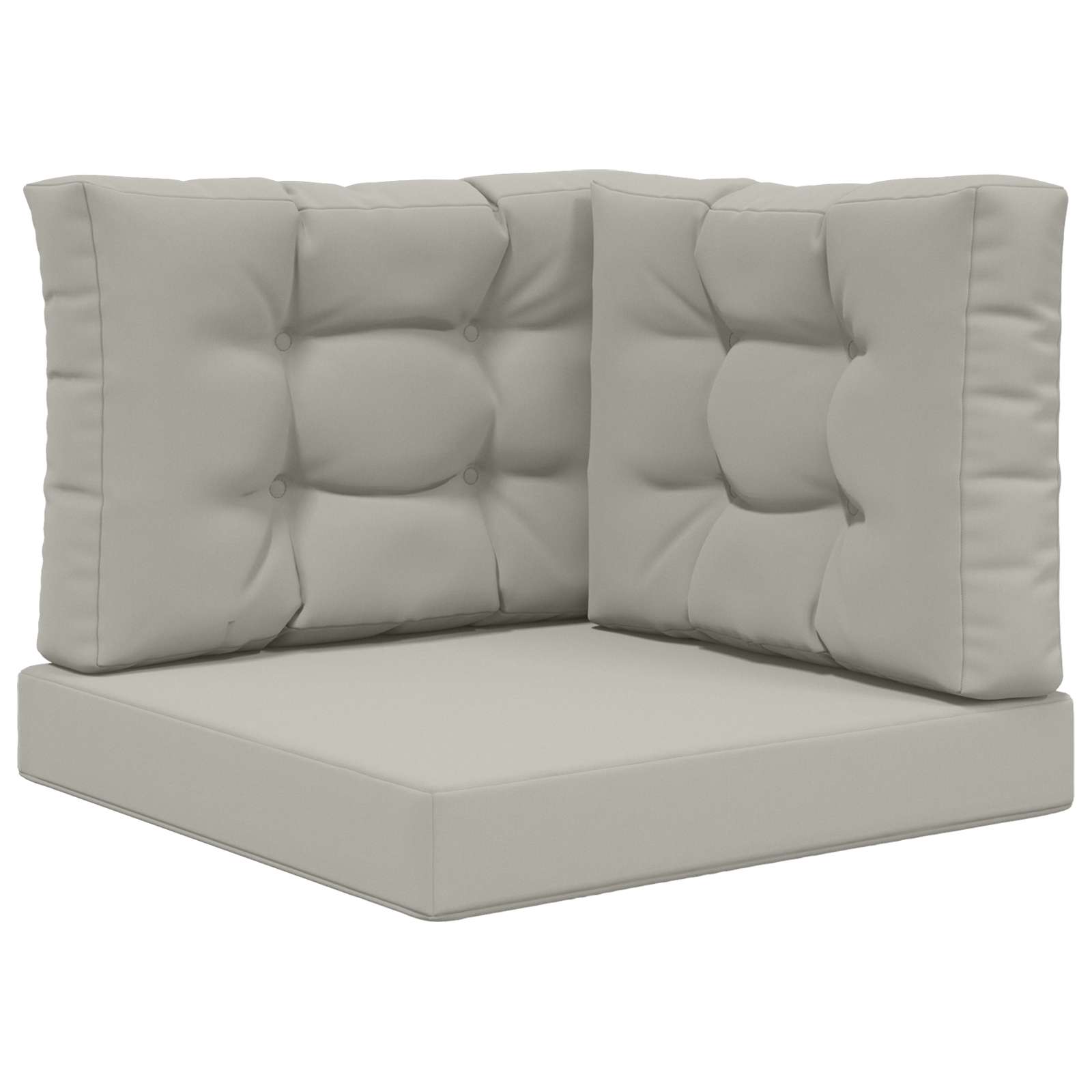 Lauko sofa pagalvėlė 3 pcs Pilka Poliesteris