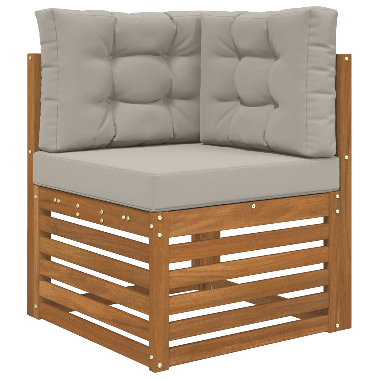 Lauko sofa pagalvėlė 3 pcs Pilka Poliesteris