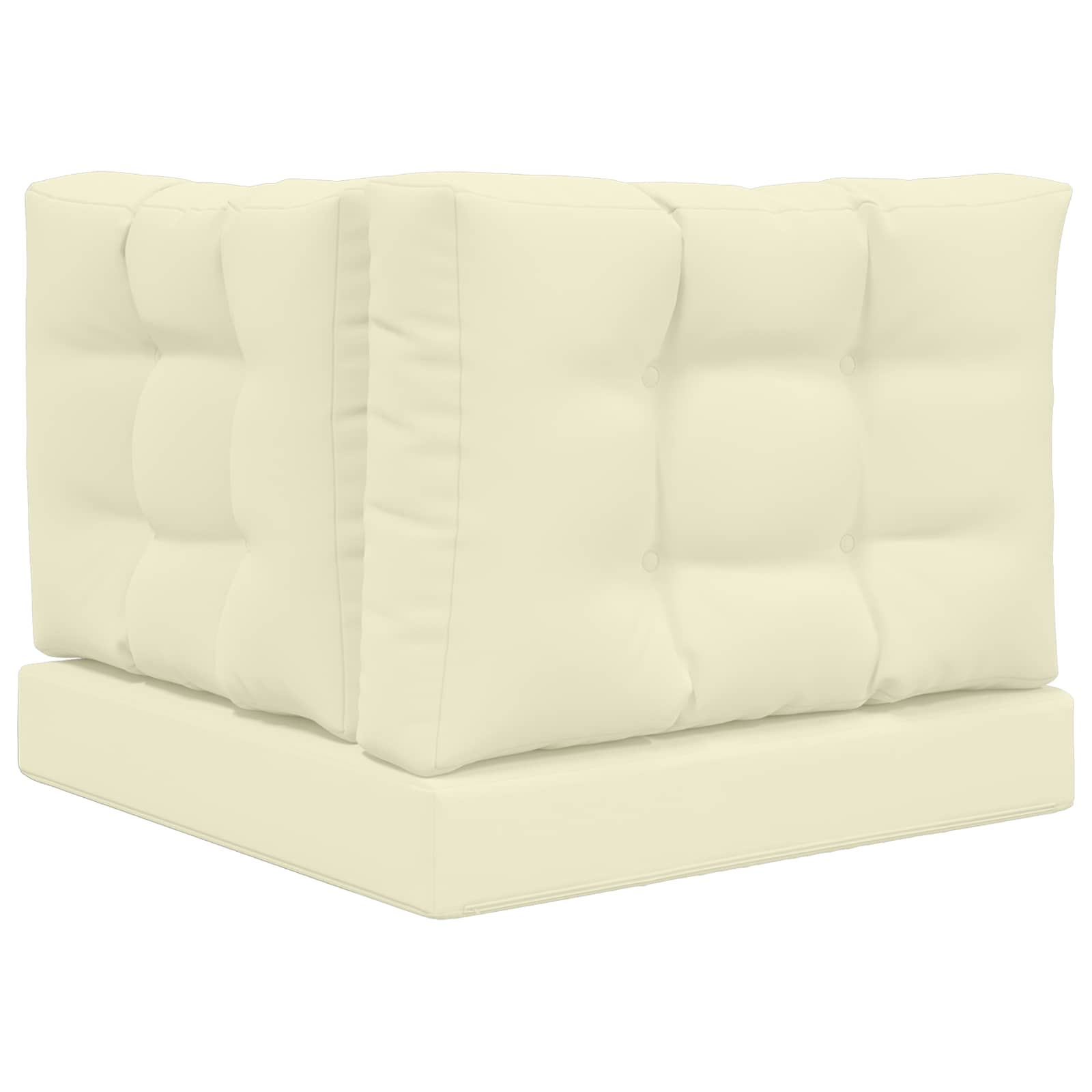 Lauko sofa pagalvėlė 3 pcs Kreminė Poliesteris