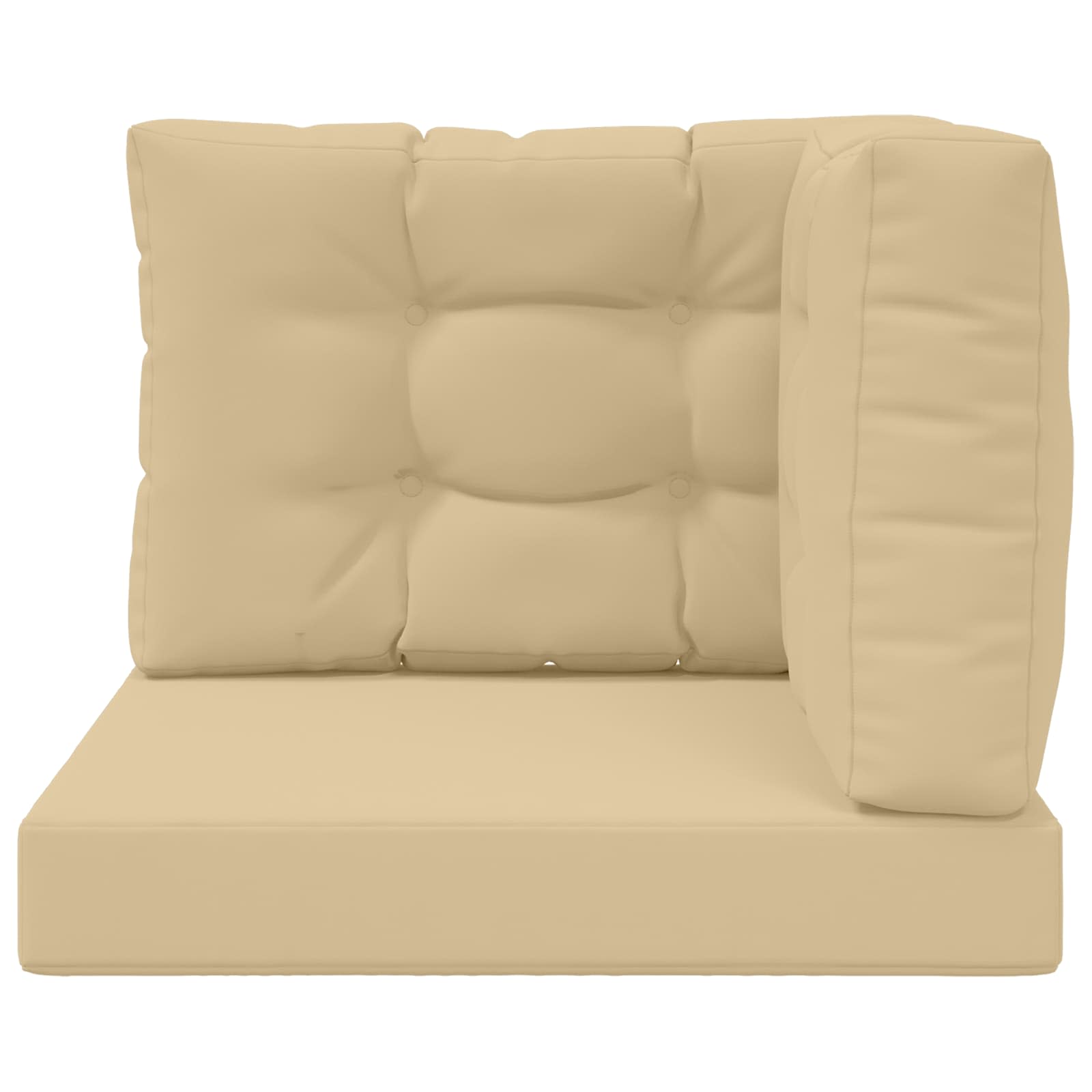 Lauko sofa pagalvėlė 3 pcs Smėlio Poliesteris
