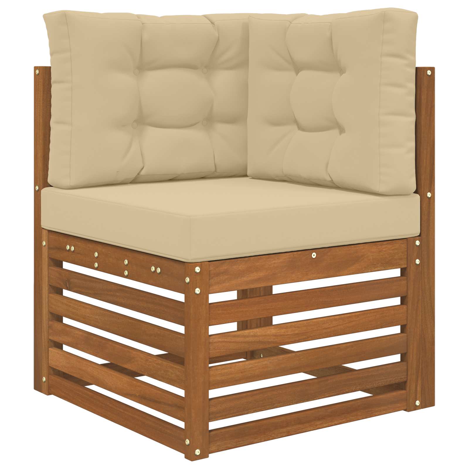 Lauko sofa pagalvėlė 3 pcs Smėlio Poliesteris