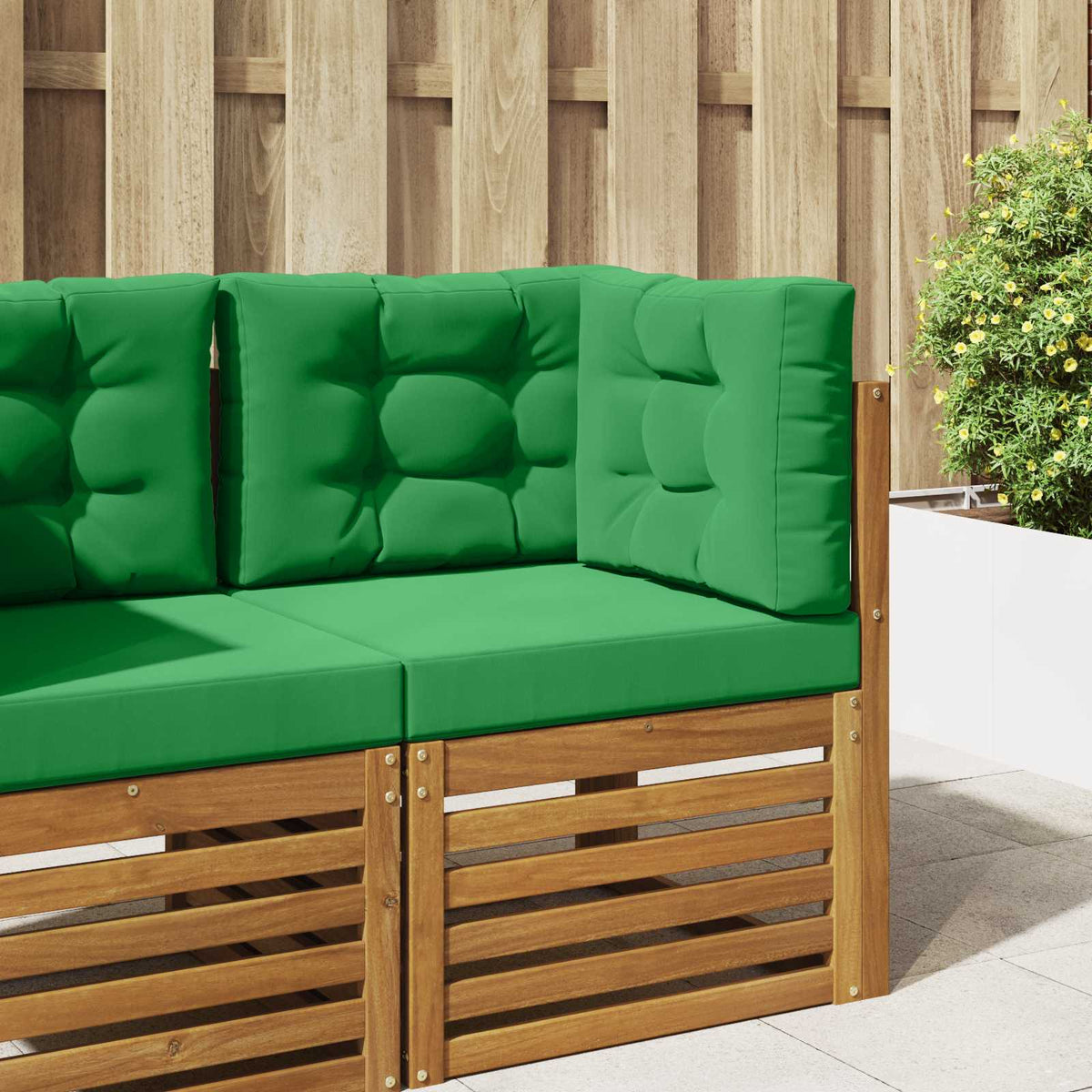 Lauko sofa pagalvėlė 3 pcs Žalia Poliesteris