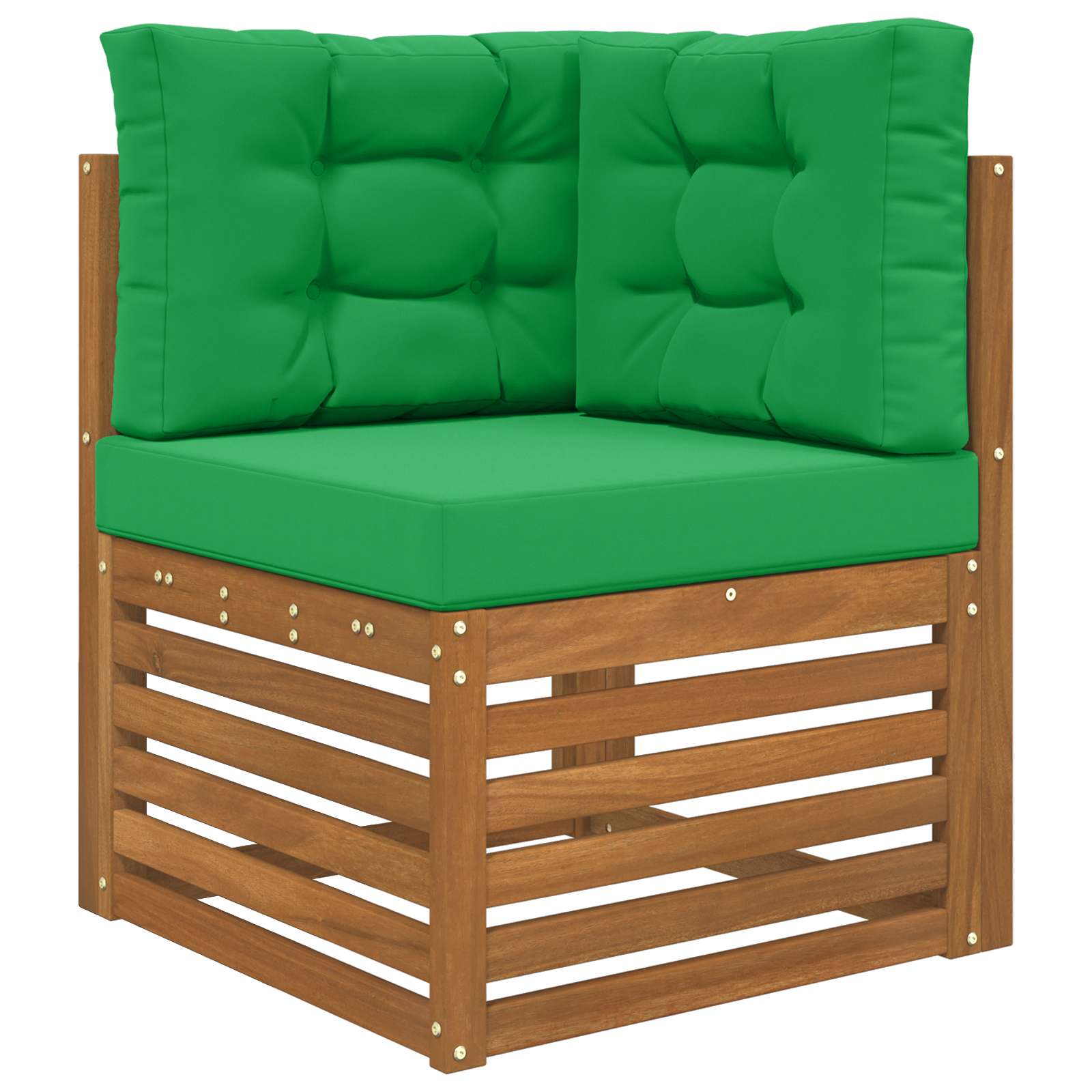 Lauko sofa pagalvėlė 3 pcs Žalia Poliesteris