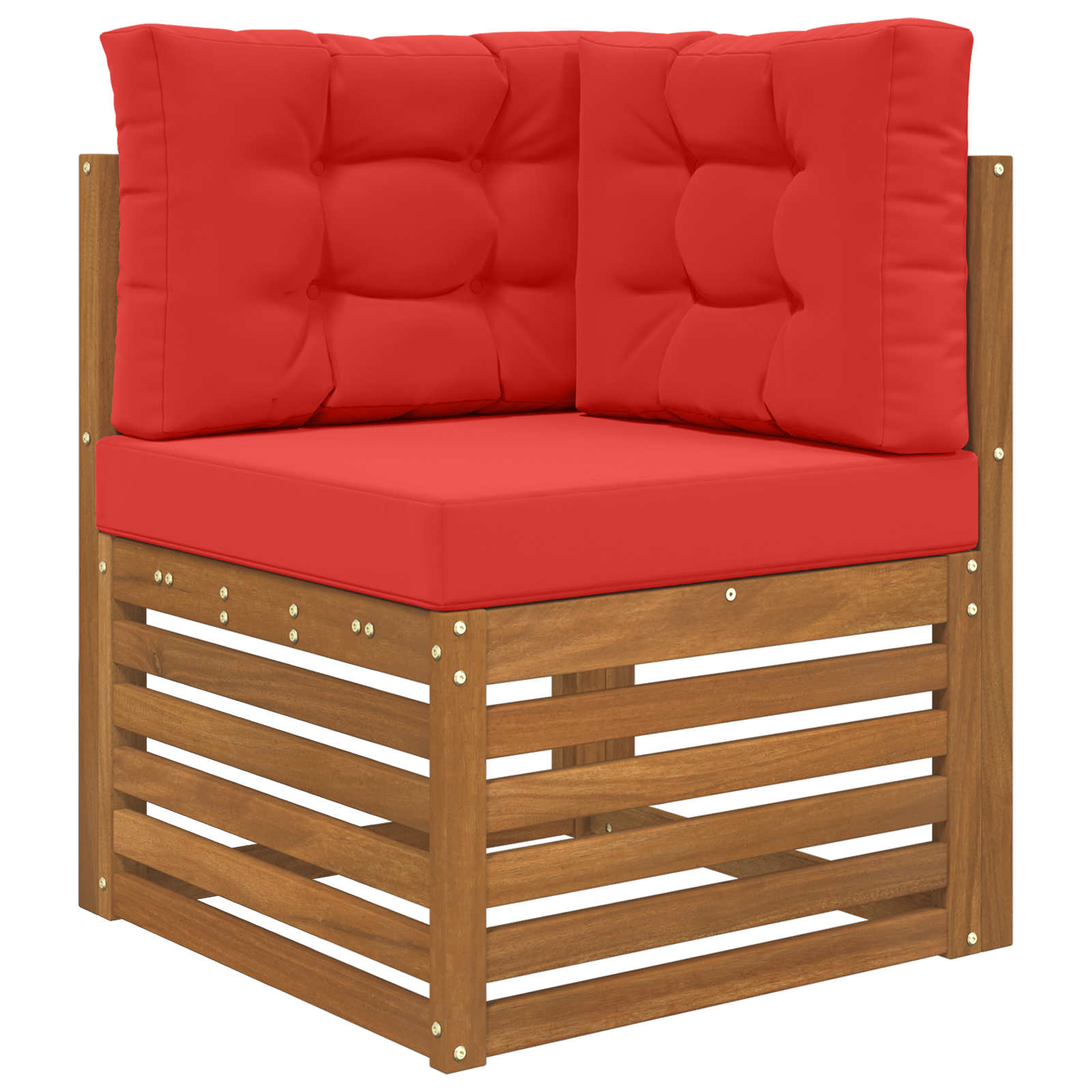 Lauko sofa pagalvėlė 3 pcs Raudona Poliesteris
