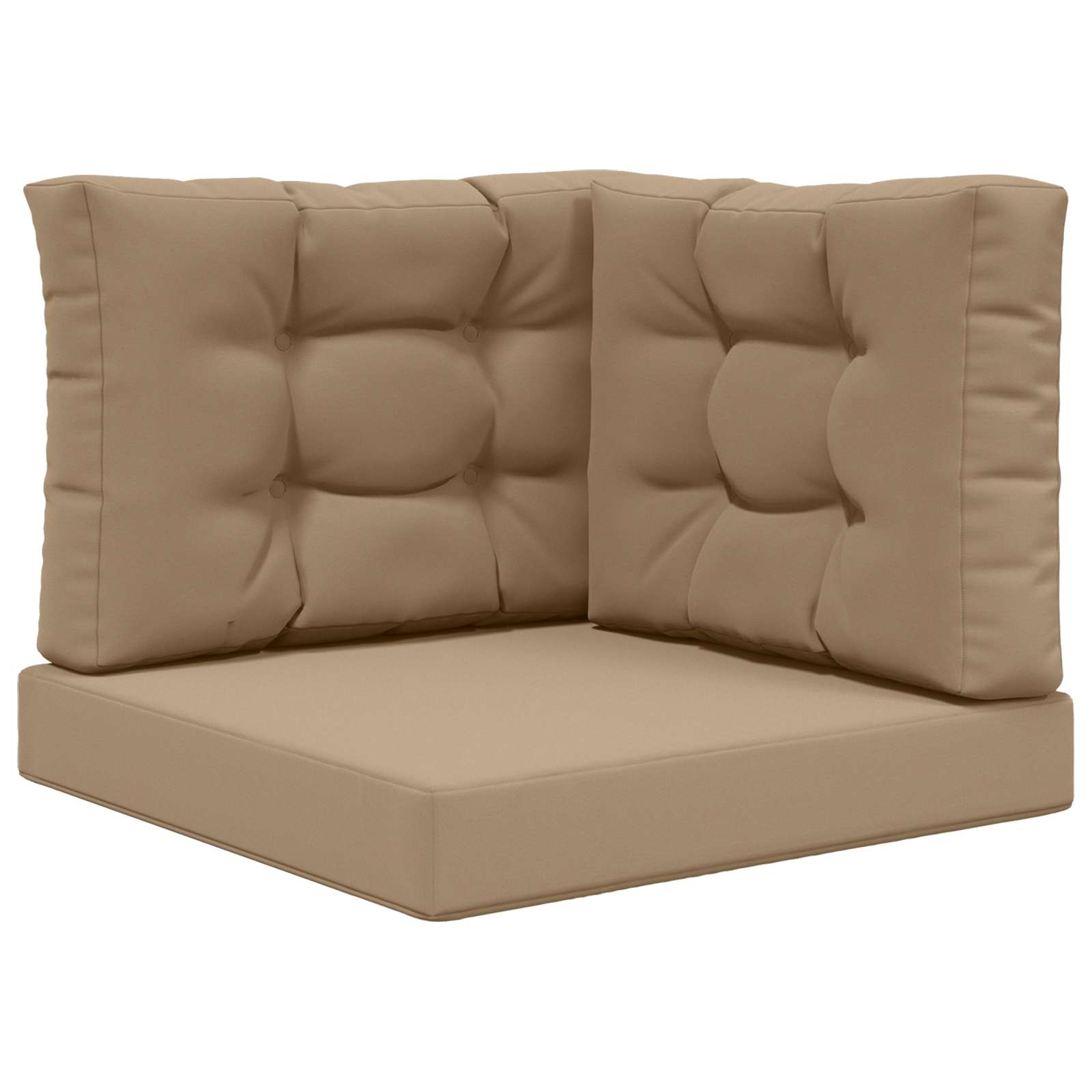 Lauko sofa pagalvėlė 3 pcs Taupe Poliesteris