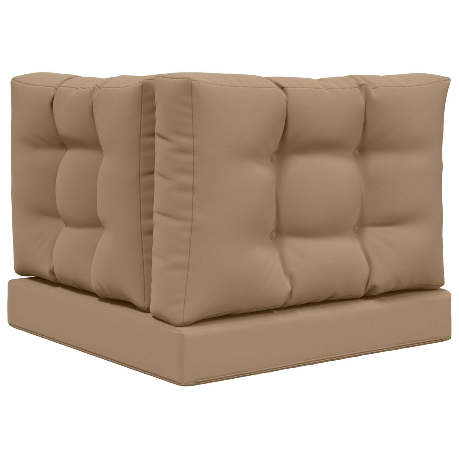 Lauko sofa pagalvėlė 3 pcs Taupe Poliesteris