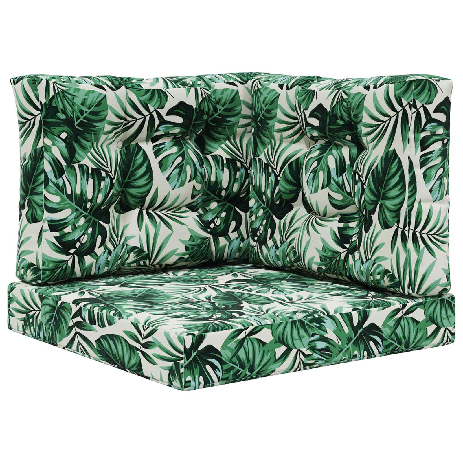 Lauko sofa pagalvėlė 3 pcs Lapų raštas Poliesteris