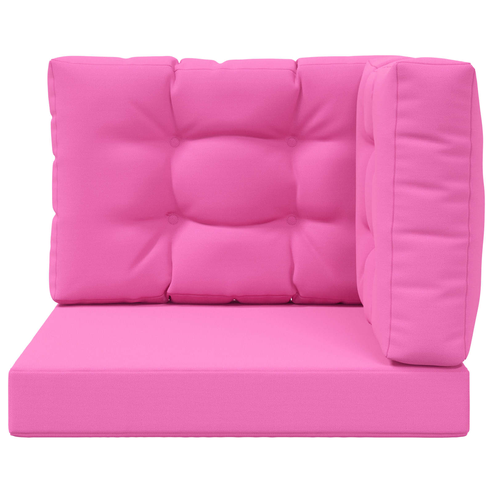Lauko sofa pagalvėlė 3 pcs Rožinė Poliesteris