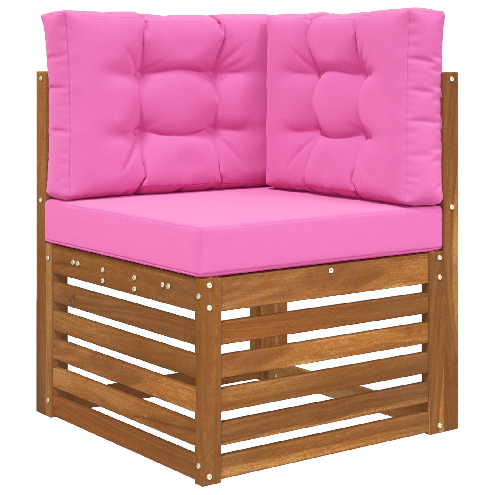 Lauko sofa pagalvėlė 3 pcs Rožinė Poliesteris