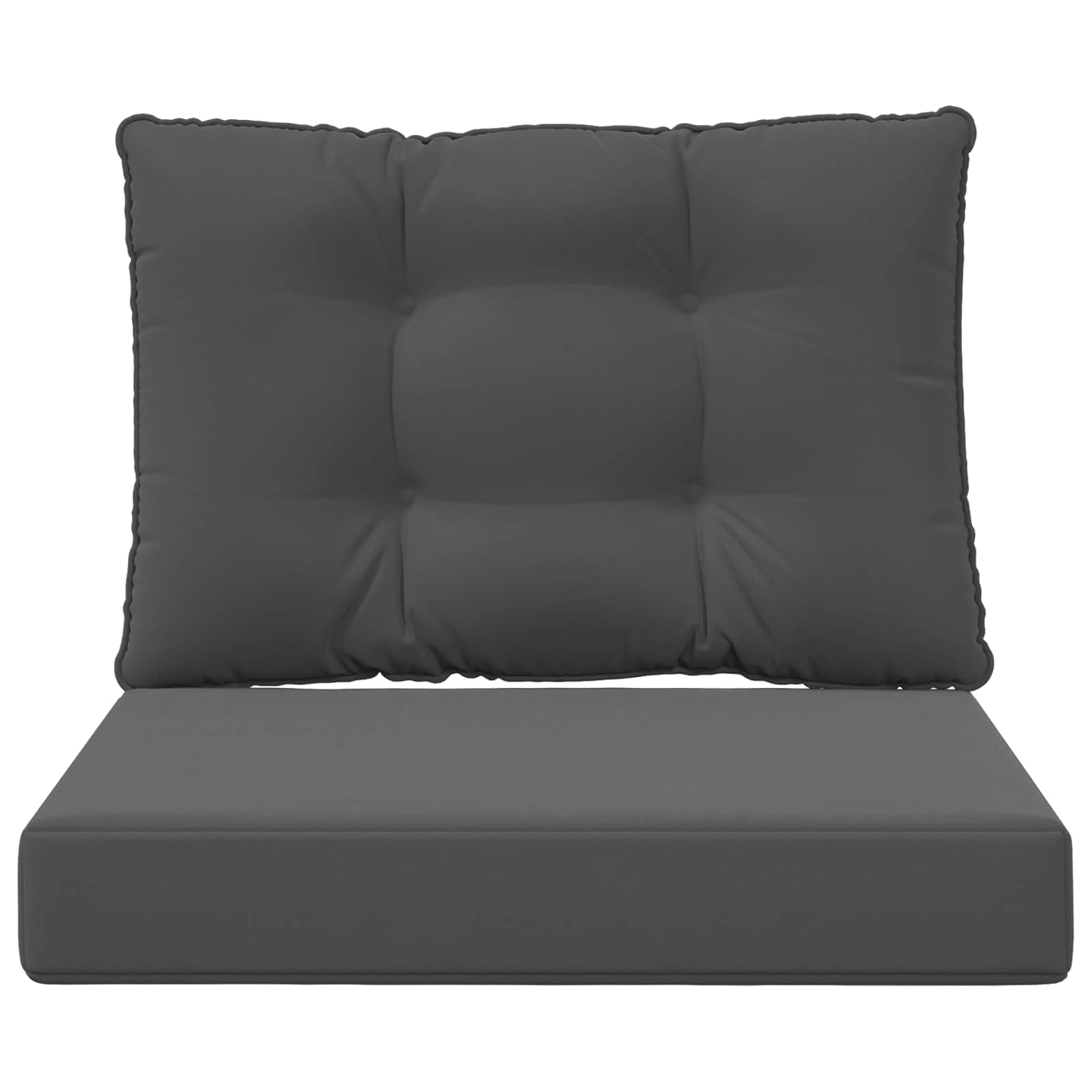 Lauko sofa pagalvėlė 2 pcs Antracitas Poliesteris