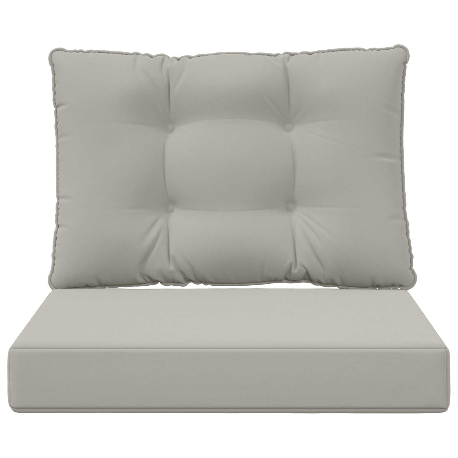 Lauko sofa pagalvėlė 2 pcs Pilka Poliesteris