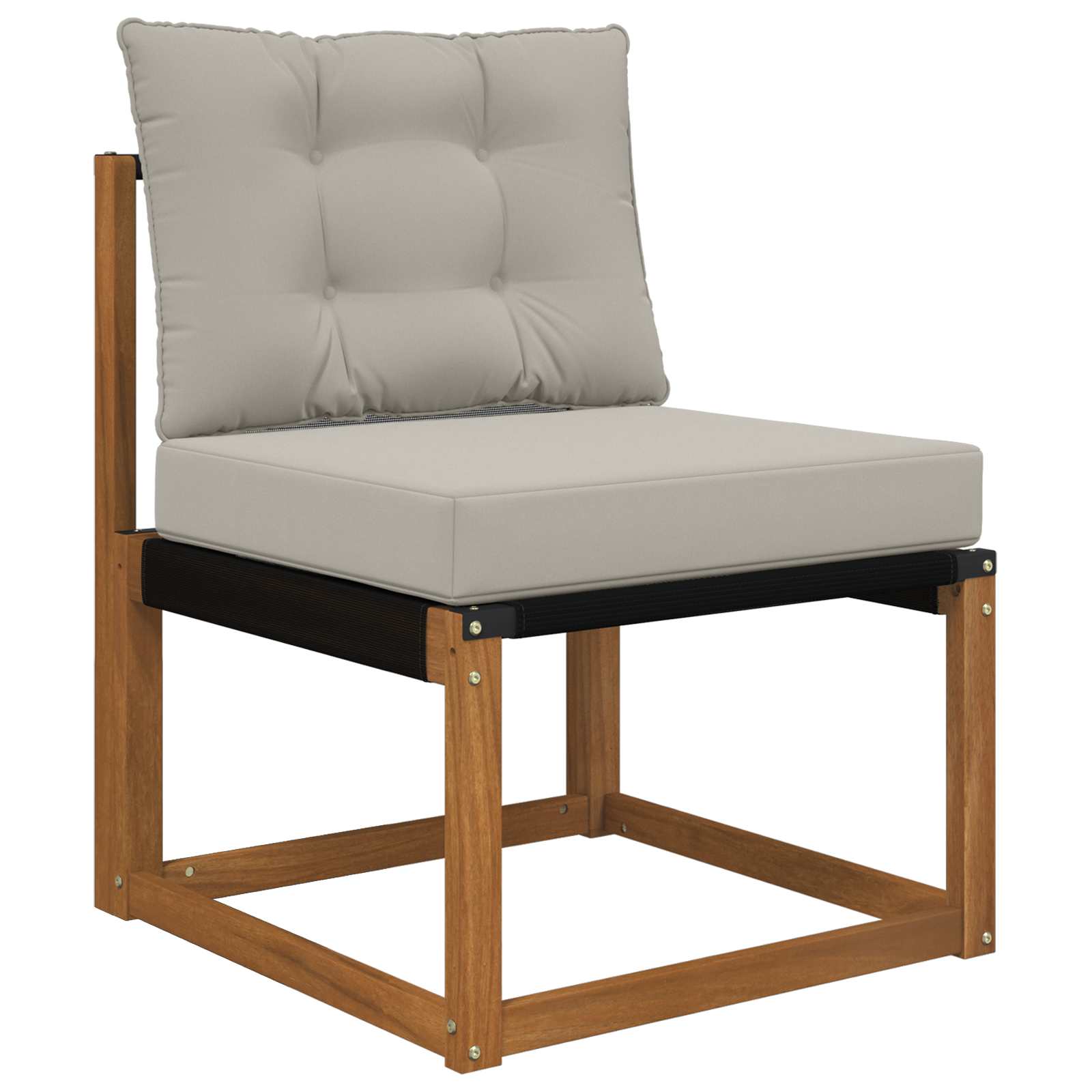 Lauko sofa pagalvėlė 2 pcs Pilka Poliesteris