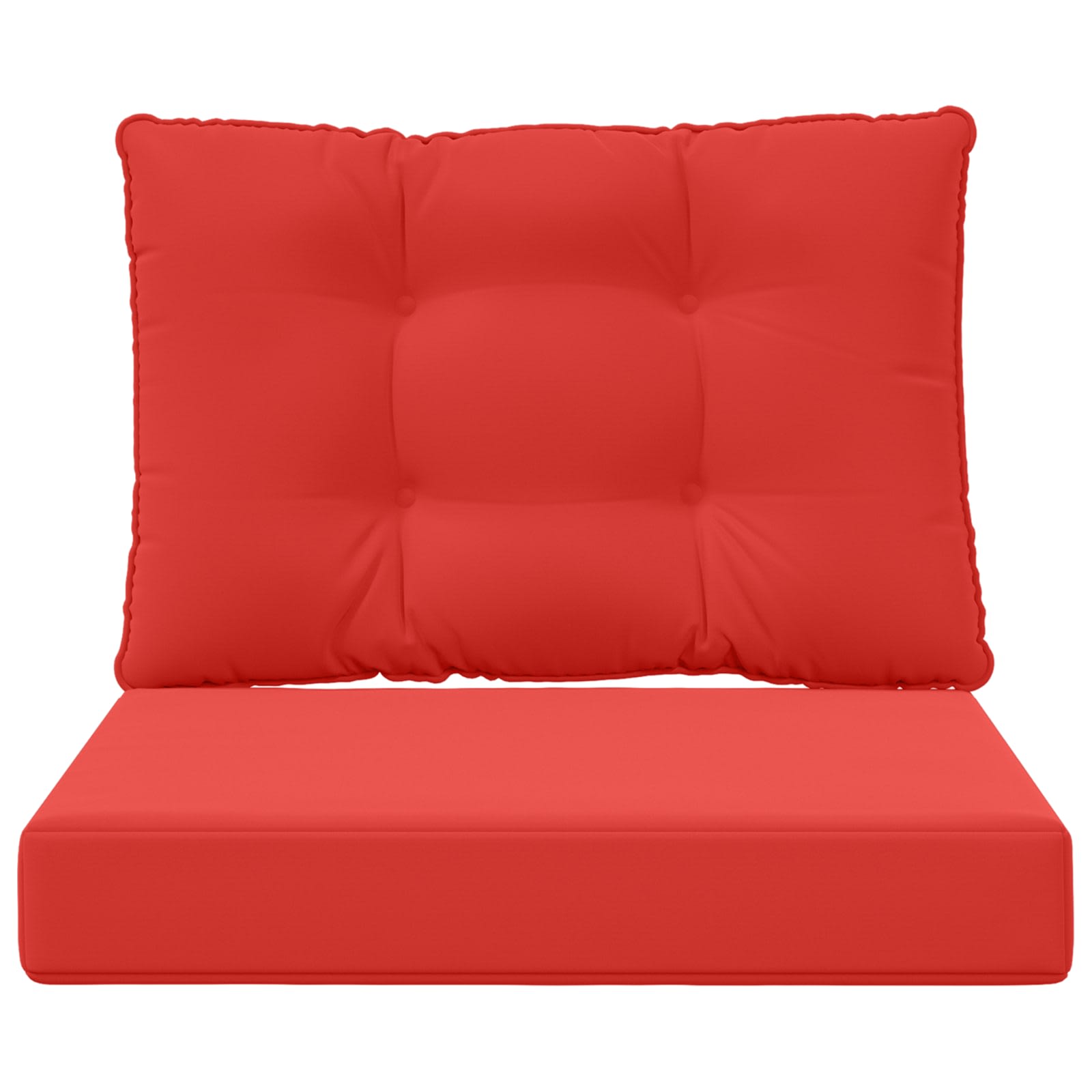 Lauko sofa pagalvėlė 2 pcs Raudona Poliesteris