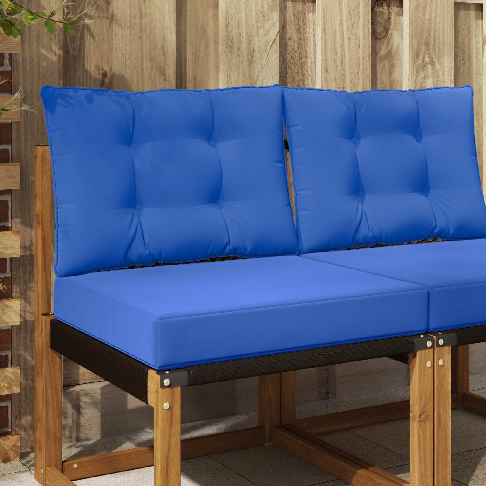 Lauko sofa pagalvėlė 2 pcs Karališka mėlyna Poliesteris