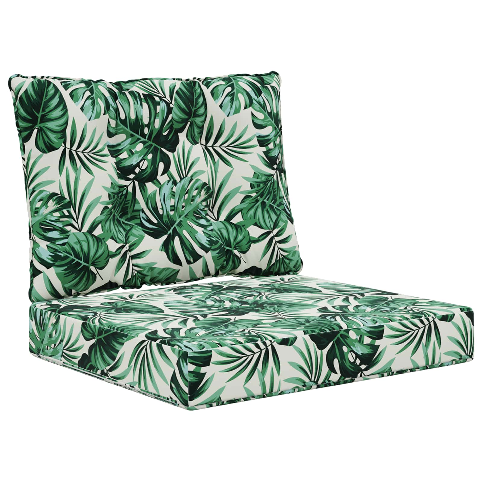 Lauko sofa pagalvėlė 2 pcs Lapų raštas Poliesteris