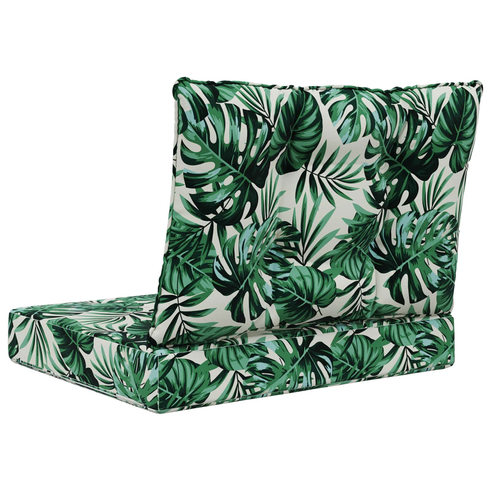 Lauko sofa pagalvėlė 2 pcs Lapų raštas Poliesteris