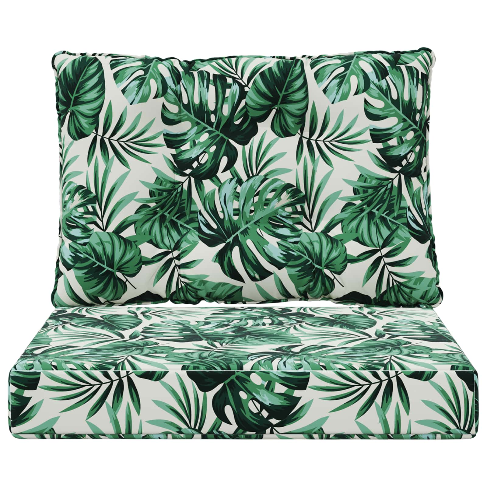 Lauko sofa pagalvėlė 2 pcs Lapų raštas Poliesteris