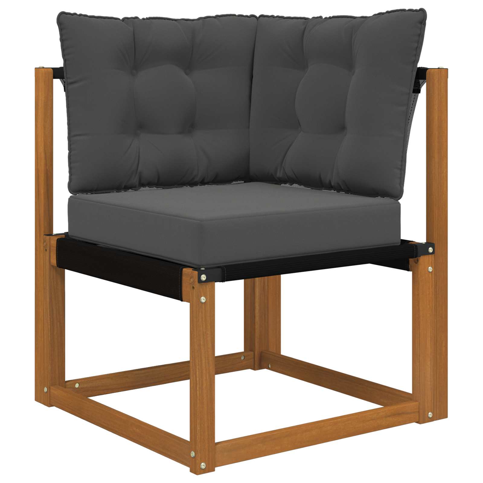 Lauko sofa pagalvėlė 3 pcs Antracitas Poliesteris