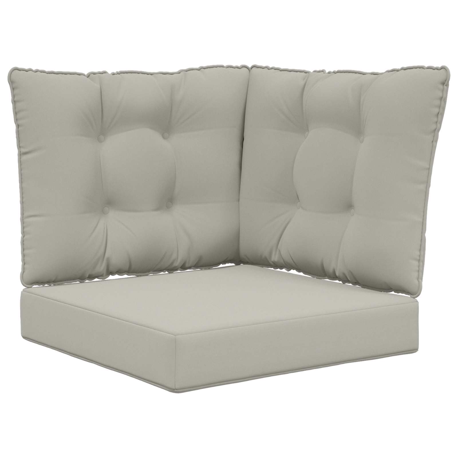 Lauko sofa pagalvėlė 3 pcs Pilka Poliesteris