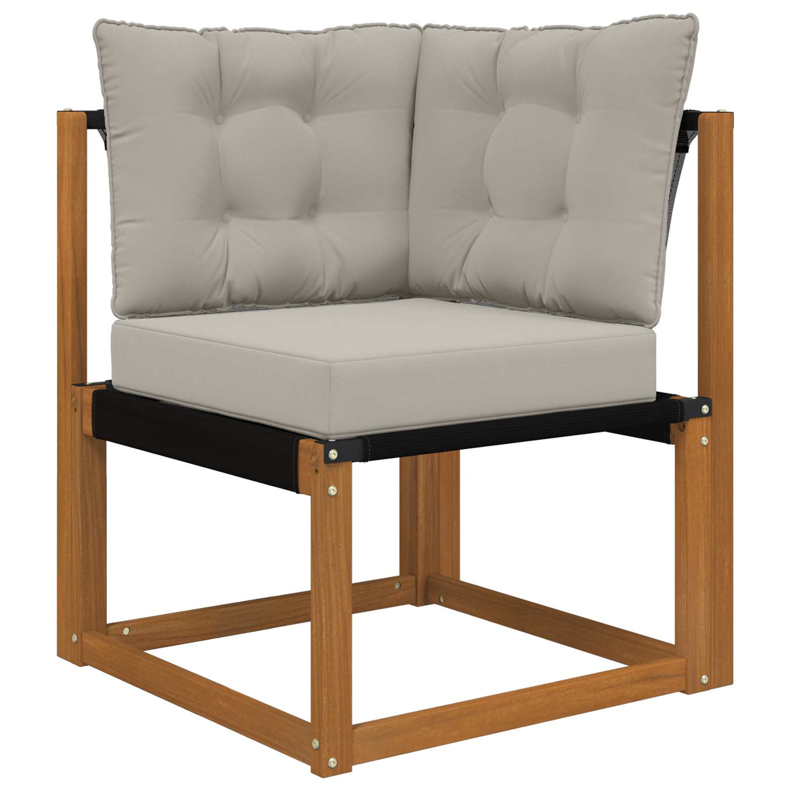 Lauko sofa pagalvėlė 3 pcs Pilka Poliesteris