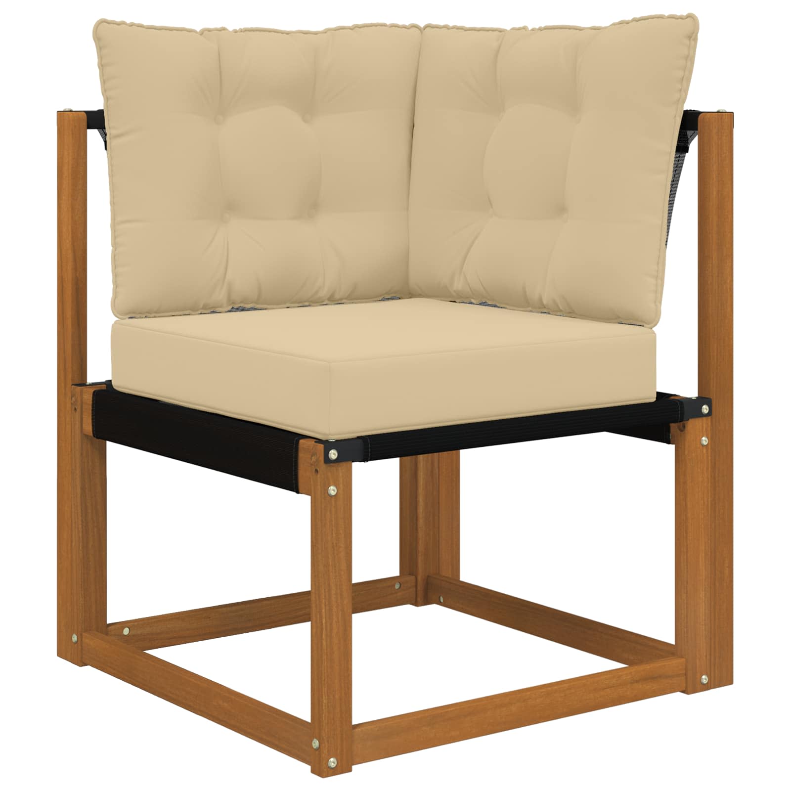 Lauko sofa pagalvėlė 3 pcs Smėlio Poliesteris