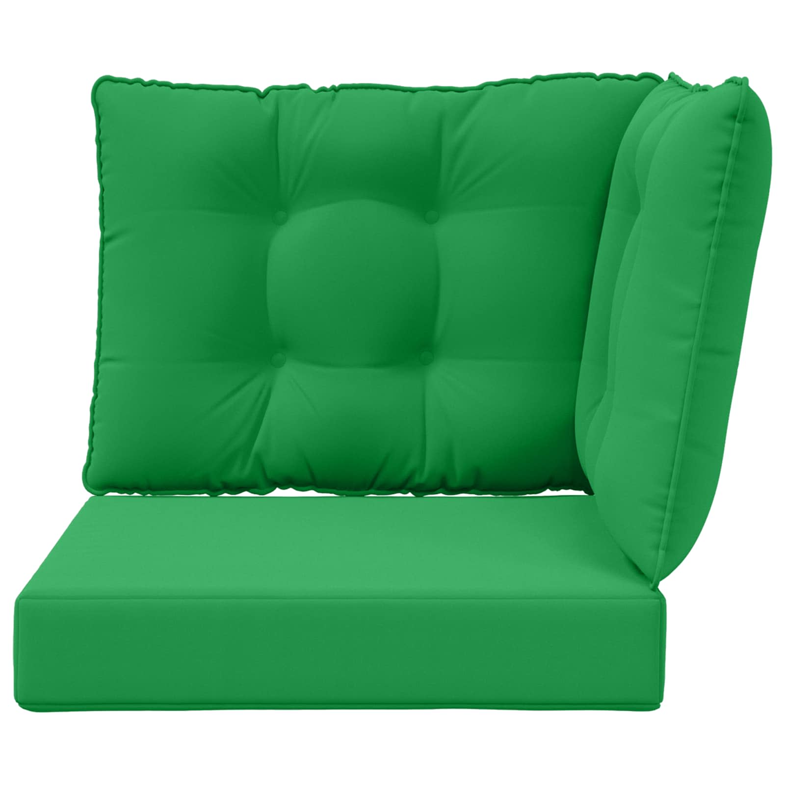 Lauko sofa pagalvėlė 3 pcs Žalia Poliesteris