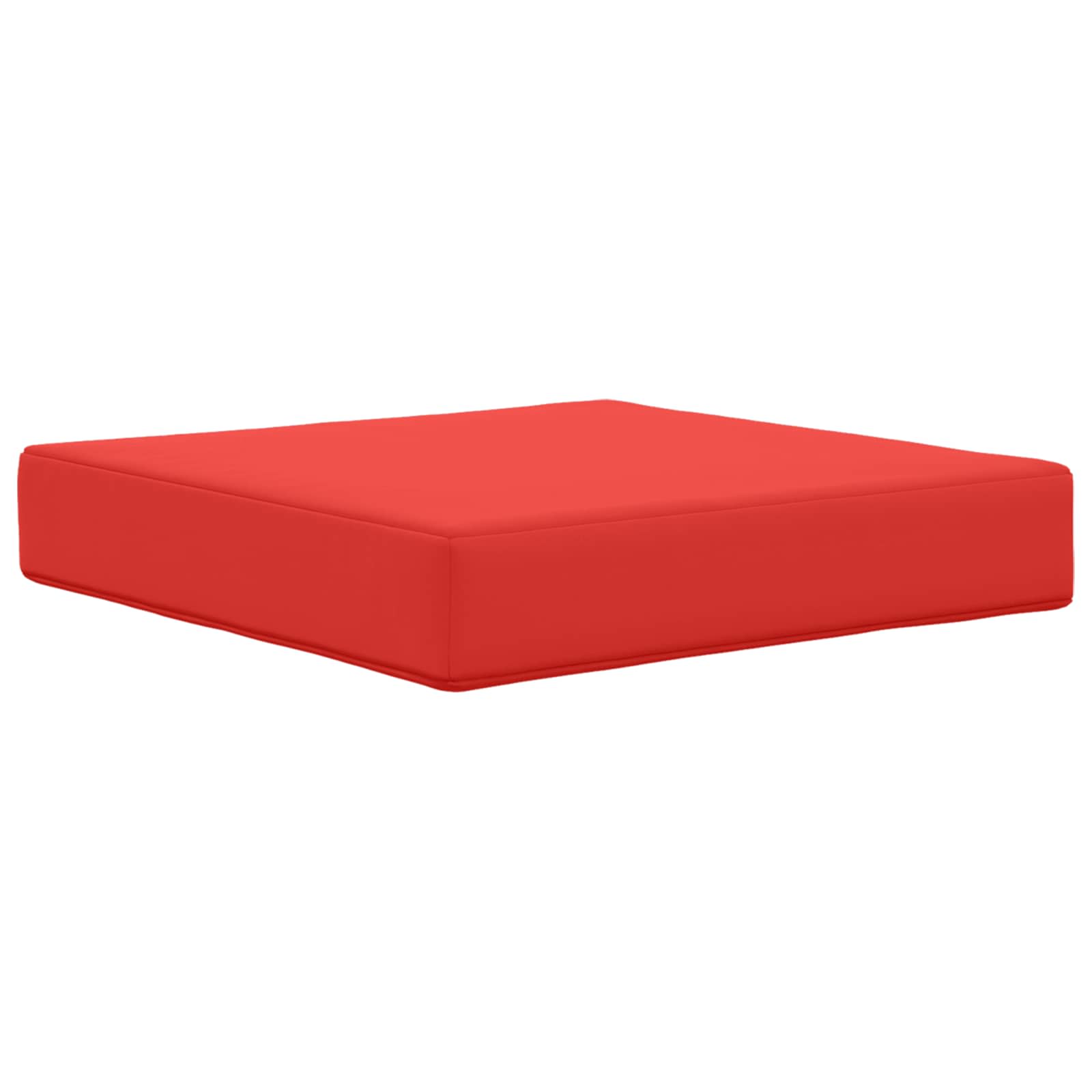 Lauko sofa pagalvėlė 3 pcs Raudona Poliesteris